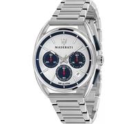 Orologio Uomo Maserati in Acciaio Trimarano Cronografo R8873632001 Argento