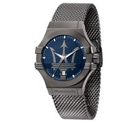 Orologio Uomo MASERATI POTENZA R8853108005 Bracciale Acciaio Mesh Nero Blu