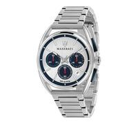 Orologio Uomo Maserati in Acciaio Trimarano Cronografo R8873632001 Argento
