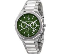 Orologio Uomo MASERATI STILE R8873642011 Chrono Bracciale Acciaio Verde