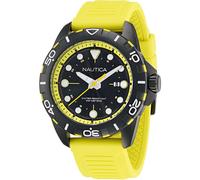 Orologio Uomo NAUTICA NSR NAPNRS403 Silicone Giallo Nero Sub 100mt
