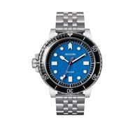 Nixon Orologio analogico al quarzo giapponese unisex con cinturino in acciaio inox A1402-5236-00, Argento/Blu/Nero/Bianco