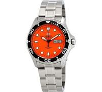 Orologio Uomo Orient Ray II Automatico Quadrante Arancione Cinturino Acciaio ...