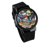 Orologio Uomo,Orologio LED Touch Screen Ninja Huoying Animazione Circostante Orologio Elettronico Luminoso Impermeabile Può Essere Personalizzato Per Mappare La Cintura Nera Telaio Pistola