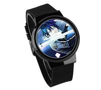 Orologio Uomo,Personalità Moda Touch Screen Led Orologio Selvaggio Buon Dio Anime Circostante Impermeabile Luminoso Orologio Elettronico Regalo Creativo Telaio Pistola Cintura Nera