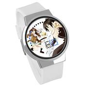 Orologio Uomo,Personalità Touch Screen Led Orologio Selvaggio Buon Dio Anime Circostante Impermeabile Orologio Elettronico Luminoso Regalo Creativo Cornice D'Argento Leucorrea