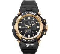 Orologio Uomo PLEIN SPORT COMBAT PSNBA0523 Anadigit Silicone Nero Chrono Alarm
