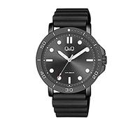Q&Q Orologio analogico da uomo QB86J502Y – quadrante nero – nero