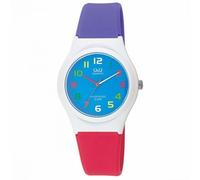 Q&Q Orologio da uomo con cinturino in resina quadrante blu - VQ86J009Y - multicolore, casual