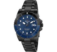 Orologio Uomo SECTOR 450 R3253276001 Bracciale Acciaio Nero Blu Sub 100mt