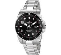 Orologio Uomo SECTOR 450 R3253276009 Bracciale Acciaio Nero Sub 100mt