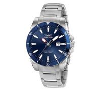 Orologio Uomo Sector 450 R3253276012 Bracciale Acciaio Blu Sub 100mt