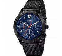 Orologio Uomo SECTOR 670 R3253540008 Multifunzione Acciaio Mesh Nero Blu