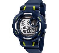 Orologio Uomo SECTOR EX-36 R3251283002 Silicone Blu Chrono Alarm Dual Time