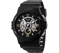 Orologio Uomo SECTOR EX-41 R3251237001 Silicone Nero Chrono Alarm Dual Time