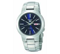 Orologio Uomo Seiko 5 Automatico Quadrante Blu Cinturino Acciaio 37mm SNKA05K1