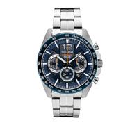 Orologio Uomo Seiko Conceptual SSB345P1 Quadrante Cronografo Blu Bracciale Ac...