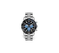 Orologio Uomo SSC NAPOLI P-N0477UN1 Chrono Acciaio Nero 4 Scudetto OFFICIAL