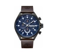 Orologio Uomo Timberland TDWGB9000402 Cinturino Pelle Marrone Quadrante Blu