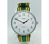OROLOGIO UOMO TIMEX FAIRFIELD VILLAGE LUCE INDIGLO,CASSA 37mm,CINTURINO BICOLORE