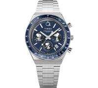 Orologio Uomo TIMEX PEANUTS Q TW2Y45300 Chrono Acciaio Inossidabile Blu Snoopy