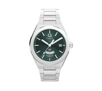 Orologio Uomo TIMEX Q GMT TW2Y24800 Bracciale Acciaio Verde