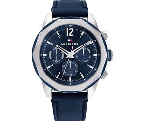 Orologio Uomo TOMMY HILFIGER LARS 1792063 Multifunzione Pelle Blu
