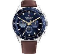 Orologio Uomo TOMMY HILFIGER OWEN 1791965 Multifunzione Pelle Marrone Blu
