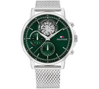 Orologio Uomo TOMMY HILFIGER STEWART 1710608 Multifunzione Acciaio Mesh Verde