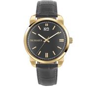 Orologio Uomo Trussardi T-City R2451154002 Cassa Oro Pelle Grigio + Data