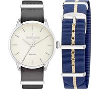 OROLOGIO UOMO TRUSSARDI T-EVOLUTION CASSA 40mm DOPPIO CINTURINO PELLE E TESSUTO