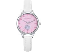 Orologio VICEROY Bambina Acciaio 28 MM Sfera Rosa Guinzaglio Bianca + Argento 1ª