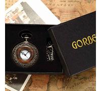 orologio vintage, Confezione in scatola Orologio da tasca meccanico in legno massello Orologio da taschino con catena Quadrante con medaglione Hollow Steampunk Scheletro Orologio da uomo da uomo ROUND