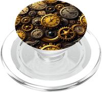 Orologio vintage Steampunk Timepiece design meccanico PopSockets PopGrip per MagSafe
