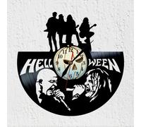 Orologio Vinywoody disco in vinile silhouette Helloween rock band regalo deco...