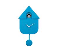 OROLOGIO WALL CLOCK MODERN CUCKOO ART. KA5768BB BRIGHT BLUE