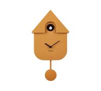 OROLOGIO WALL CLOCK MODERN CUCKOO ART. KA5768YE OCHRE YELLOW