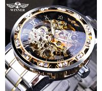 Orologio Winner BE-14440 - Argento / Oro / Nero