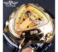 Orologio Winner OT-14441 - Nero / Oro / Arancione KP14441
