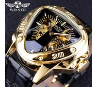 Orologio Winner OT-14444 - Nero / Oro