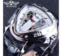 Orologio Winner OT-14446 - Nero / Argento / Bianco