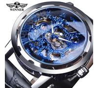 Orologio Winner RE-14451 - Nero / Argento / Blu