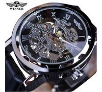 Orologio Winner RE-14455 - Nero / Argento