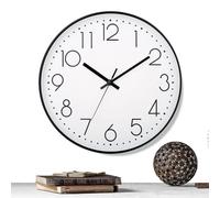 orologioda parete silenzioso - orologioda 10 pollici non ticchettio, orologioalimentato a batteria | Operazione senza rumore, display trasparente, arredamento elegante per camera da letto in palest
