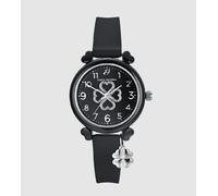 OrolOrologio Luca Barra Cinturino Silicone Nero Pendente Quadrifoglio _BW363