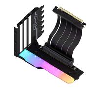 Orolotay Staffa di montaggio verticale GPU con cavo riser PCI-E 4.0 X16 Kit di supporto scheda video ad angolo retto 90 gradi nero