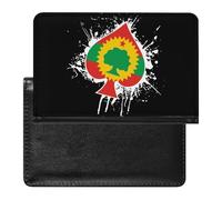 Oromo Liberation Front Flag Spades Ace Poker - Custodia per passaporto con slot per carte di credito, custodia per passaporto da viaggio, Stile:, Taglia unica