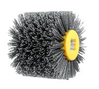 OROMYO Spazzole abrasive per legno #80 grana spazzola in nylon per smerigliatrice angolare, trapano a setole in legno per sbavare rimozione della ruggine e lucidatura (grana 80)