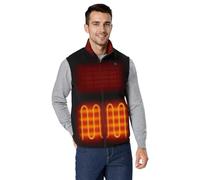 ORORO Gilet Pile Riscaldato per Uomo con Batteria Portatile - Gilet Elettrico Riscaldato da Base per Uomo (Nero Neutro, XL)