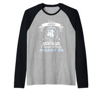 Oroscopo Personalizzato dello Zodiaco della Vergine Agosto 24 Compleanno Maglia con Maniche Raglan
